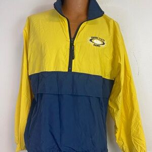 Vintage USA Empire State Games Windbreaker Jacket Mens M Blue Yellow